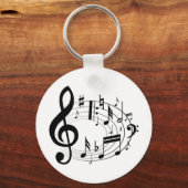 Muzieknoten Sleutelhanger (Voorkant)