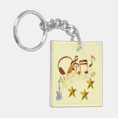 Muzieknoten : sleutelhanger (Voorkant Links)