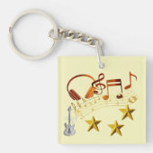 Muzieknoten : sleutelhanger (Voorkant)