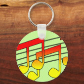 Muzieknoten Sleutelhanger (Voorkant)