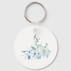 Muzieknoten Sleutelhanger