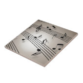 Muzieknoten - Specificaties voor muziek Tegeltje (Zijkant)