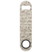 Muzieknoten Speed Flessenopener (Achterkant)