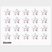Muzieknoten Ster Sticker (Vel)