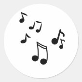 muzieknoten sticker (Voorkant)