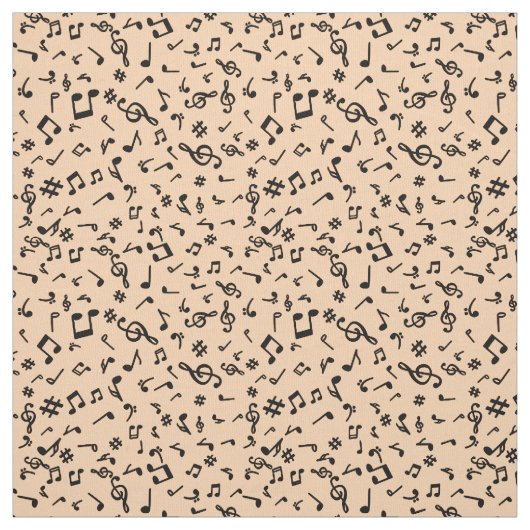 Muzieknoten Stof (Swatch)