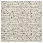 Muzieknoten Stof (Swatch)