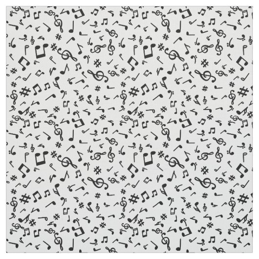 Muzieknoten Stof (Swatch)