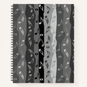 Muzieknoten Strepen Notitieboek (Voorkant)