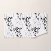 Muzieknoten stroom bad handdoek (Handdoek)
