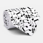 Muzieknoten Stropdas (Opgerold)