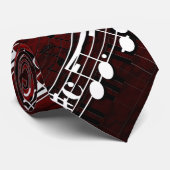 Muzieknoten Stropdas (Opgerold)