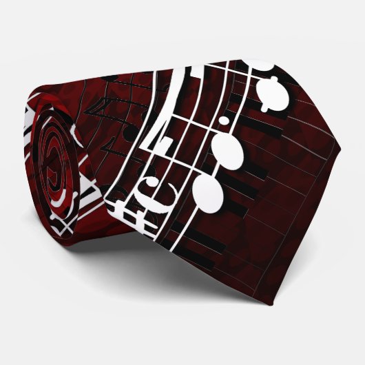 Muzieknoten Stropdas (Opgerold)