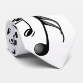 Muzieknoten Stropdas (Opgerold)