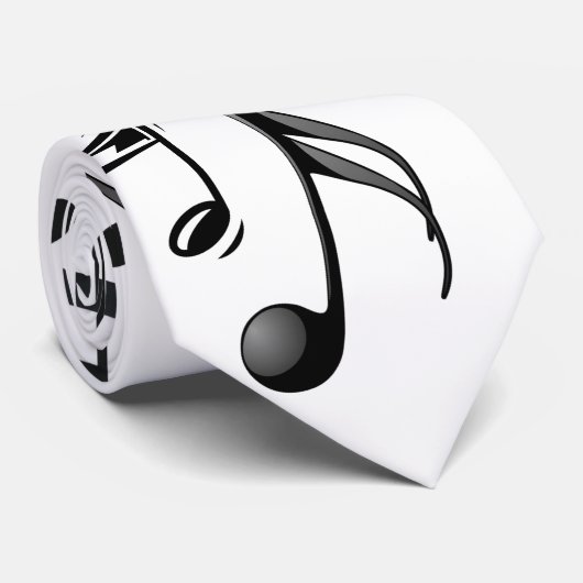 Muzieknoten Stropdas (Opgerold)