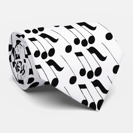 Muzieknoten Stropdas (Opgerold)