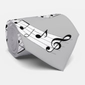 Muzieknoten Stropdas (Opgerold)