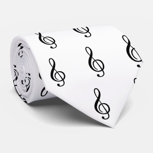 Muzieknoten Stropdas (Opgerold)