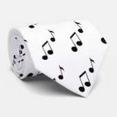 Muzieknoten_ Stropdas_ door Elenne Boothe Stropdas (Opgerold)