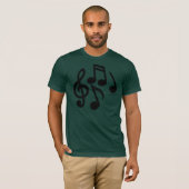 Muzieknoten T-shirt (Voorkant volledig)