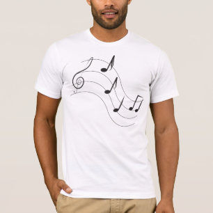 Muzieknoten t-shirt
