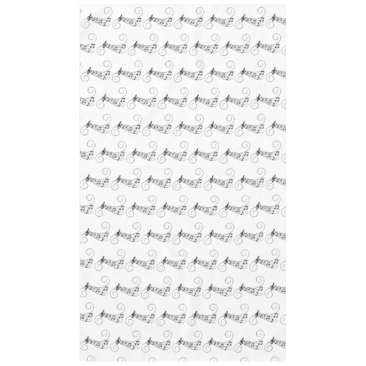 Muzieknoten Tafelkleed (Voorkant)