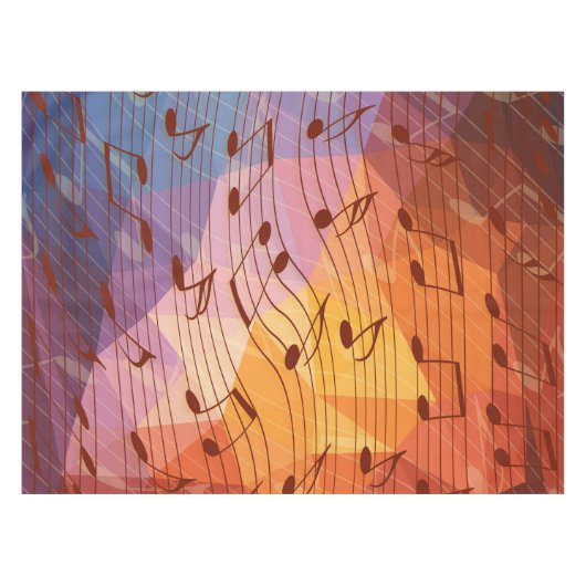 Muzieknoten Tafelkleed (Voorkant (Horizontaal))