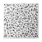 muzieknoten tegeltje (Voorkant)