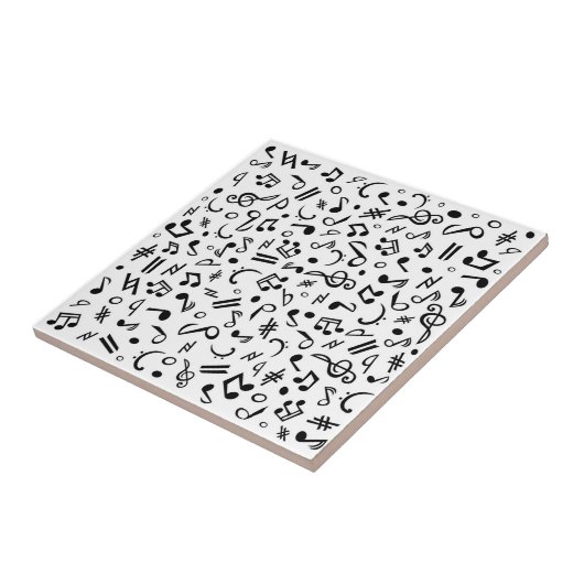 muzieknoten tegeltje (Zijkant)