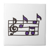Muzieknoten Tegeltje (Voorkant)