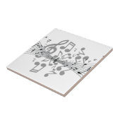 Muzieknoten Tegeltje (Zijkant)