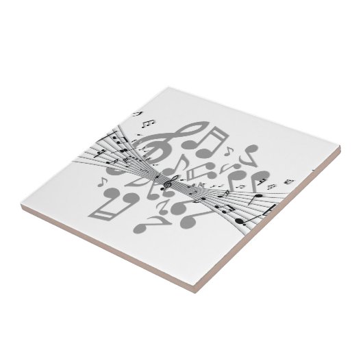 Muzieknoten Tegeltje (Zijkant)