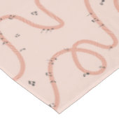 Muzieknoten Teken extra Roze Tafelkleed (Gekanteld)