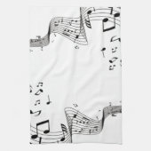 Muzieknoten Theedoek (Verticaal)