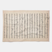 Muzieknoten 🎶 theedoek (Horizontaal)