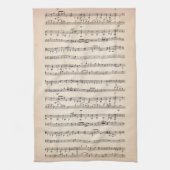 Muzieknoten 🎶 theedoek (Verticaal)