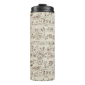 Muzieknoten Thermosbeker (Voorkant)
