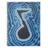 Muzieknoten Tie Dye Notitieboek (Voorkant)
