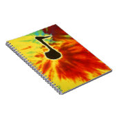 Muzieknoten Tie Dye notitieboek (Rechterzijde)
