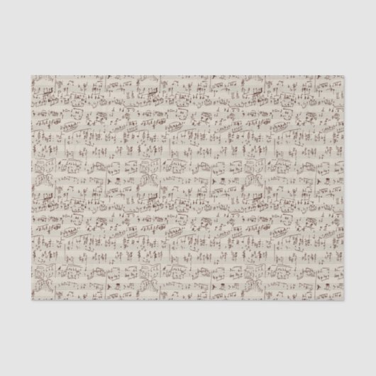 Muzieknoten Tissuepapier (Voorkant)