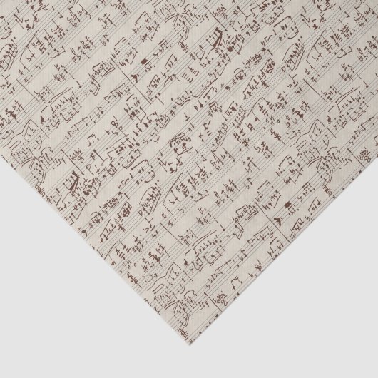 Muzieknoten Tissuepapier (Detail)