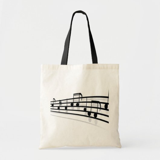 Muzieknoten Tote Bag (Voorkant)