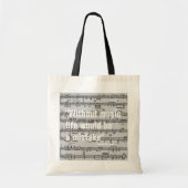 muzieknoten tote bag (Voorkant)