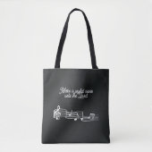 Muzieknoten Tote Bag (Voorkant)