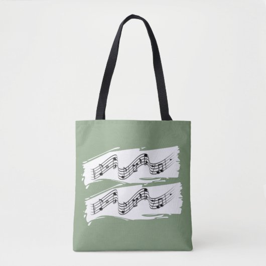 Muzieknoten Tote Bag (Voorkant)