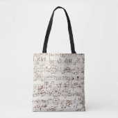 Muzieknoten Tote Bag (Voorkant)