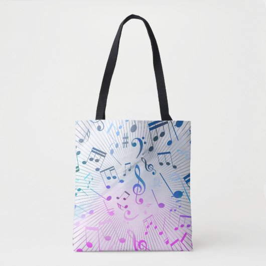 Muzieknoten Tote Bag (Voorkant)