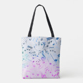 Muzieknoten Tote Bag (Achterkant)