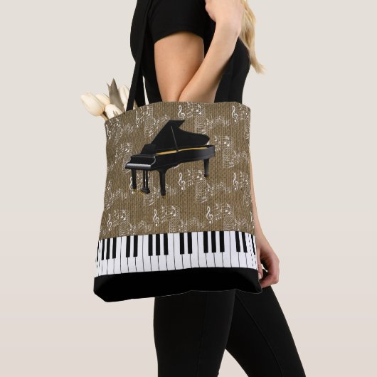 Muzieknoten Tote Bag (Dichtbij)