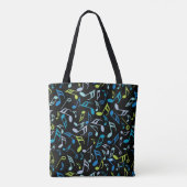 Muzieknoten Tote Bag (Achterkant)